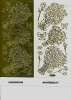 1 Bogen Ziersticker - Motiv Blumenstrue - gold