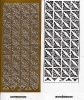 1 Stickerbogen - Eckmotive X - gold
