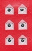 Ziersticker Mini-Liebebriefe aus Transparentpapier