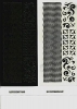 1 Bogen Sticker , Motiv Moderne Art - schwarz