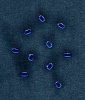 Schmucksteine - Diamantschliff - Rechteck - blau
