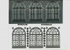 1 Bogen Ziersticker - Motiv Kirchenfenster - silber