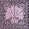 Viereckkarte mit folienverzierten Prgemotiven II