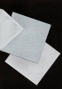 Viereckklappkarte mit Umschlag und Einlegeblatt - silber