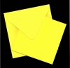 Viereckkarte mit passendem Briefumschlag - schwefelgelb