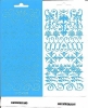 1 Bogen Ziersticker - Motiv Rokokko - hellblau