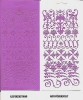 1 Bogen Ziersticker - Rokokko - violett
